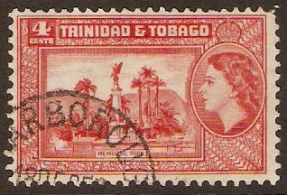 Trinidad & Tobago 1953 4c Scarlet. SG270.